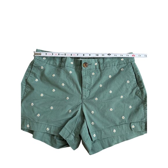 OLD NAVY Green Daisy Print Everyday Shorts Size 10 - Picture 4 of 11